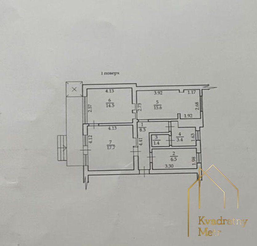3-ком квартира! Французский бульвар! Отрада! 1-й этаж! Фасад! Газ! — photo 14
