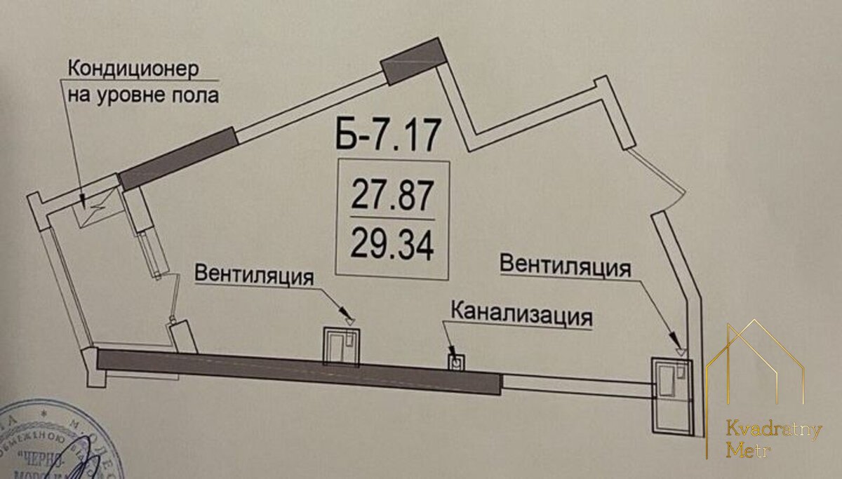 Студия на фонтане!! Прямой вид на море! ЖК «Посейдон»! — фото 7